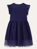 Sequin Bird Mesh Dress - CCMOM