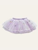 Sequin Gauze Short Skirt - CCMOM