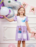 Sequined Mermaid Music Embroidered Dress - CCMOM