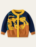 Shaped Tiger Pattern Sweater Cardigan - CCMOM