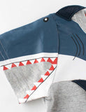 Shark Appliqu¡§| T-shirt - CCMOM