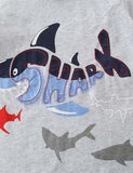 Shark Appliqu¡§| T-shirt Suit - CCMOM