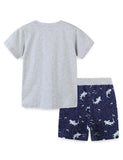 Shark Appliqu¡§| T-shirt Suit - CCMOM