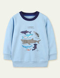 Shark Print Sweater - CCMOM
