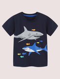 Shark Print T-shirt - CCMOM