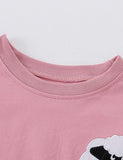 Sheep Appliqu¡§| Sweatshirt Set - CCMOM