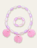 Shell Mermaid Necklace and Earrings Set - CCMOM