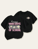 Simple Daisy Printed School T-shirt - CCMOM