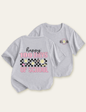Simple Daisy Printed School T-shirt - CCMOM