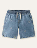 Smiley Denim Shorts - CCMOM