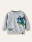 Smiley Letter Printed Sweatshirt - CCMOM