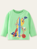 Sports Lemon Printed Long-Sleeved T-shirt - CCMOM
