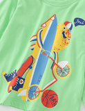 Sports Lemon Printed Long-Sleeved T-shirt - CCMOM