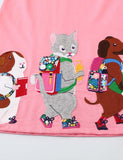 Squirrel Animal Friends Appliqu¡§| Dress - CCMOM