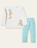 Squirrel Appliqu¡§| Long-Sleeve Set - CCMOM