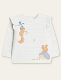 Squirrel Appliqu¡§| Long-Sleeve Set - CCMOM