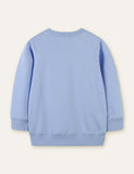 Squirrel Rabbit Appliqu¡§| Embroidered Sweatshirt - CCMOM