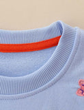 Squirrel Rabbit Appliqu¡§| Embroidered Sweatshirt - CCMOM