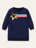 Star Rainbow Printed Dress - CCMOM