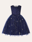 Starry Sequins Mesh Party Dress - CCMOM