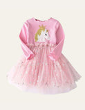 Starry Unicorn Mesh Dress - CCMOM