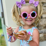 Sticky Pearl Flower Letter glasses - CCMOM