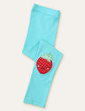Strawberry Appliqu¡§| Leggings - CCMOM
