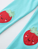 Strawberry Appliqu¡§| Leggings - CCMOM