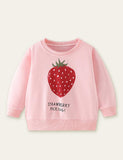 Strawberry Printed Sweatshirt - CCMOM