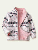 Striped Polar Fleece Jacket - CCMOM