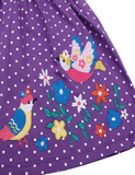 Summer girls dress short sleeve knitted cute embroidery - CCMOM