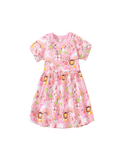 Summer Girls' Short Sleeve Dress - CCMOM