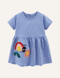 Summer Girls' Short Sleeve Dress - CCMOM