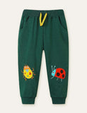 Summer Insect Appliqu¡§| Sweatpants - CCMOM