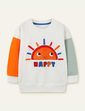 Sun Appliqu¡§| Sweater