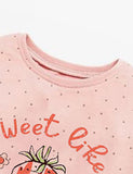 Sweet Strawberry Printed Long-Sleeved T-shirt - CCMOM