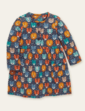 Tiger Printed Long Sleeve Dress - CCMOM