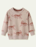 Tiger Printed Pullover Sweatshirt - CCMOM