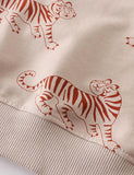 Tiger Printed Pullover Sweatshirt - CCMOM
