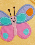 Toddler & Kid Rainbow Butterfly Appliqu¡§| Short Sleeves Splice Dress - CCMOM