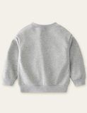 Toddler Black Bag Decorative Crew Neck Pull Over Sweatshirt - CCMOM
