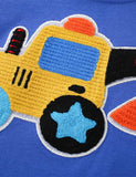 Toddler Boy Excavator Embroidered Short Sleeves Tee - CCMOM