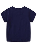 Toddler Boy Glowing Dinosaur Appliqu¡§| 100% Cotton T-shirt - CCMOM