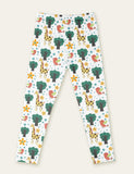 Toddler Cute Floral Animal Full Printed Leggings - CCMOM