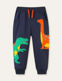 Toddler Funny Dinosaur Appliqu¡§| Sweatpants - CCMOM