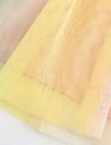 Toddler Girl Butterfly Printed Splicing Rainbow Mesh Dress - CCMOM