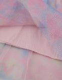 Toddler Girl Butterfly Sequins Flutter Sleeves Splicing Tulle Dress - CCMOM