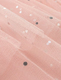 Toddler Girl Cat Print Long Sleeve Splicing Polka Dots Mesh Dress - CCMOM