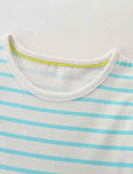 Toddler Girl Coral Print Striped Sleeveless Tank Dress - CCMOM