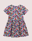 Toddler Girl Floral Rainbow Casual Dress - CCMOM